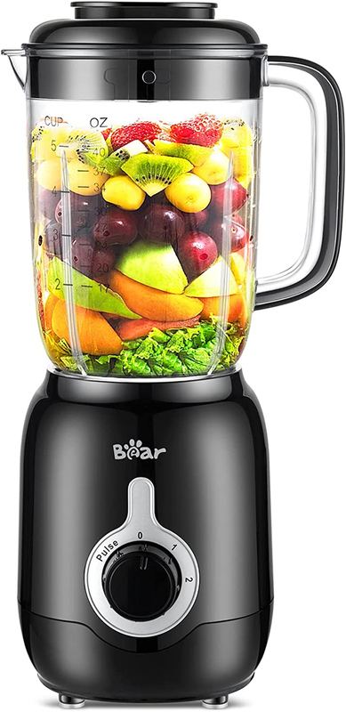 Bear Blender, 700W Smoothie Countertop Blender with 40Oz Blender Cup for Shakes