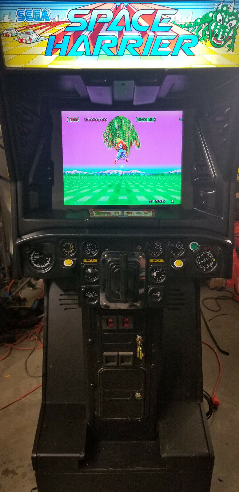 SPACE HARRIER ARCADE MACHINE by SEGA 1985 (Excellent SPACE HARRIER ARCADE MACHINE by SEGA 1985 (Excellent