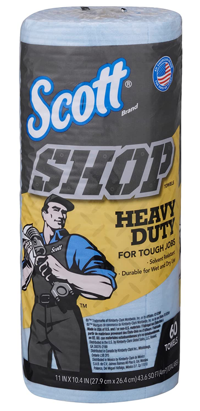S Heavy Duty (32992), Blue Shop Towels For Solvents & Heavy-duty