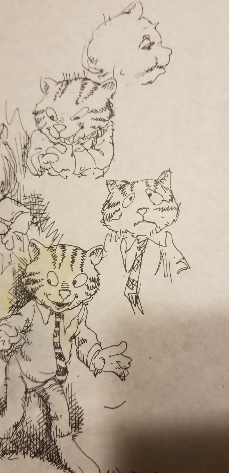 1966 R. Crumb Fritz the Cat pen & ink drawing. Rare Robert Crumb original art!