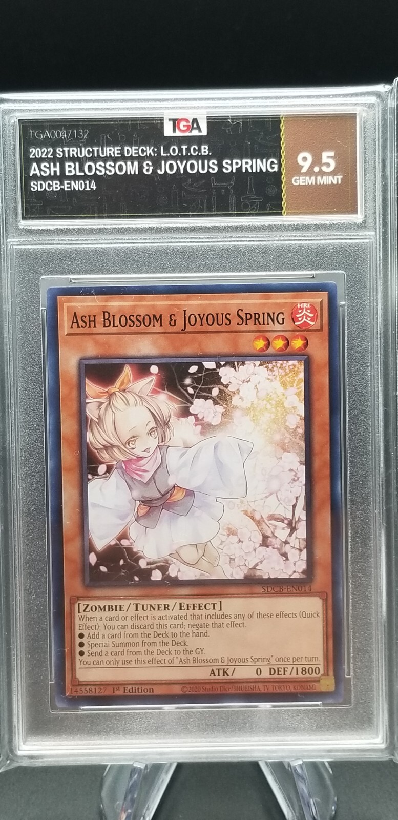 2023 遊戯王 ASH BLSSM/JVS.SPRING RC04グレード10 Yugioh Ash Blossom & Joyous Spring RC04-JP009 Holographic