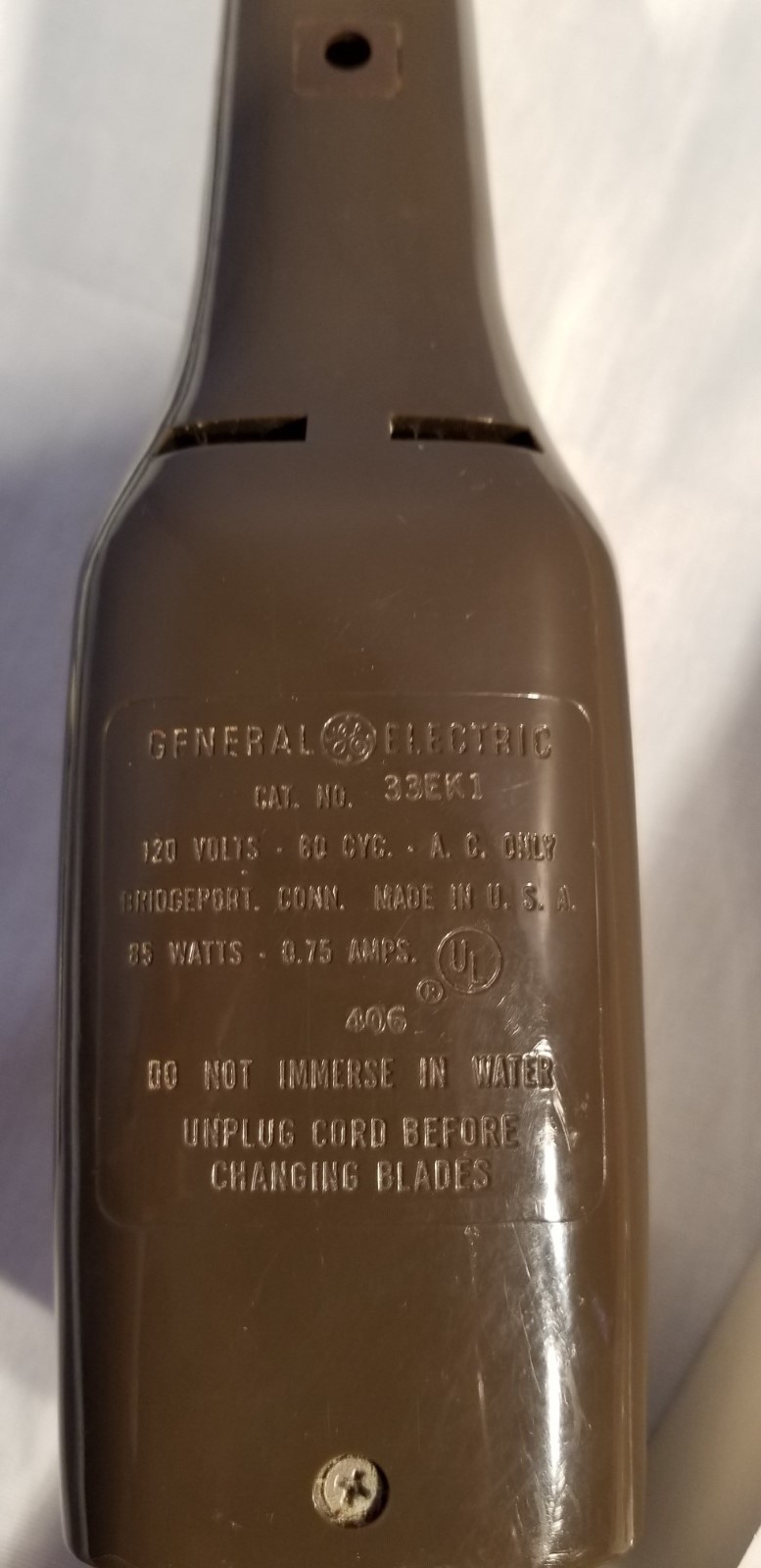 General Electric Wall Mount Slicing Carving Knife - Works!.