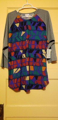 LulaRoe Randy Top (new) 3XL MULTI GEOMETRIC 3/4 SLEEVE