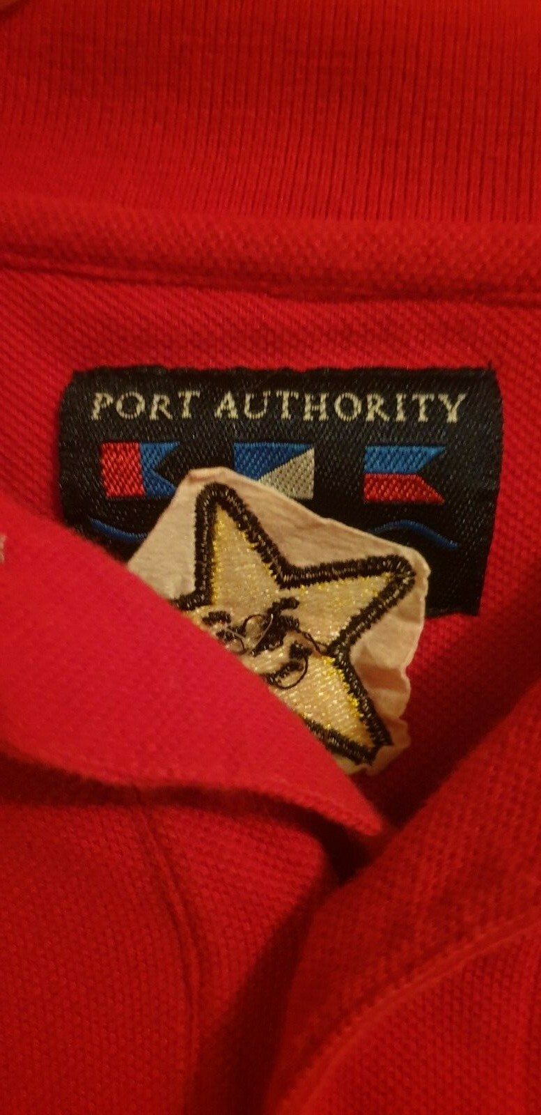 Hardees Restaurant Fast Food Uniform Crew Worker Polo Shirt SIZE LARGE