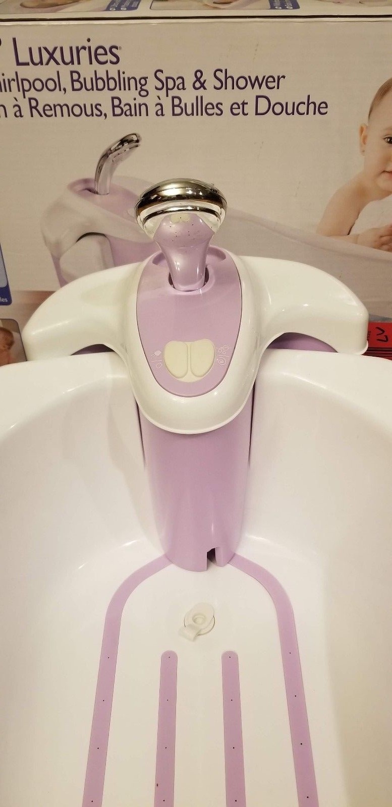 Summer Lil Luxuries Whirlpool Bubbling Bath Spa Shower Infant Tub NO SLING