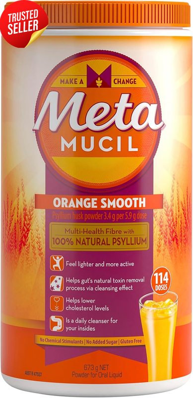 Daily Fibre Supplement Smooth Orange 114 Doses 673g Fibre Powder Digestive