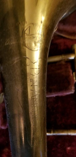 Vintage Pan American  Elkhart Trombone very old Serial #: 205828