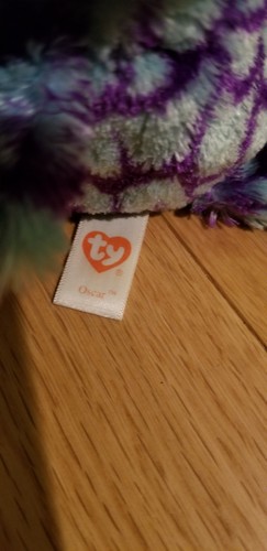 TY Beanie Boos Oscar Owl Glitter Eyes 6