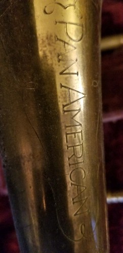 Vintage Pan American  Elkhart Trombone very old Serial #: 205828