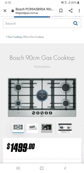 Bosch 5 Gas Burner Cooktop Cooktops Rangehoods Gumtree