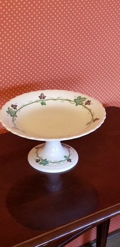 19th CENTURY STEM BOWL OPAQUE PORCELAIN Rare J.DEFRIES AND SONS HOUNDSDITCH