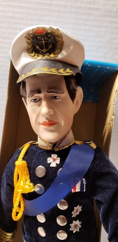 Prince Charles Bridegroom Porcelain Doll Royal Wedding Danbury Mint #1268