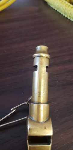 Rare Vintage Metropolitan/thunderer Police Whistle And Police Lanyard