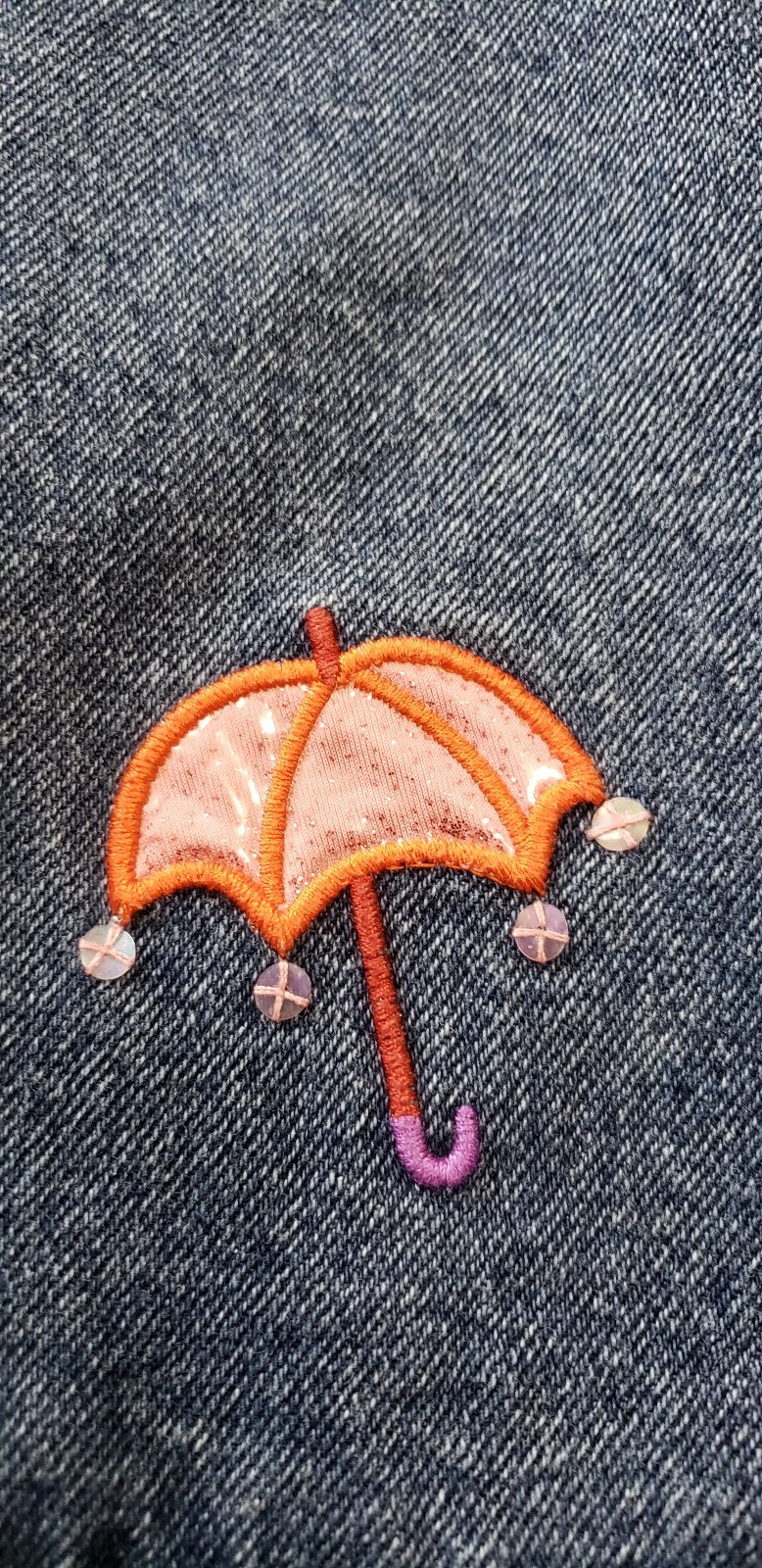 Girls Toffee Apple Denim Skirt Sz 5 Elastic Back Waist Cotton Frogs Umbrella