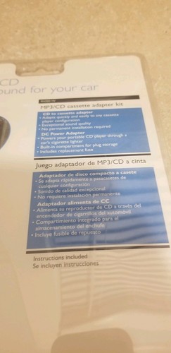 Philips SAA2051W/17 MP3 And CD Universal Cassette Adapter  NEW Sealed