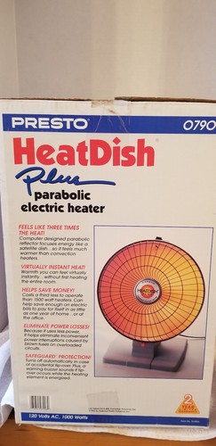 Presto Heat Dish Plus Parabolic Electric Heater