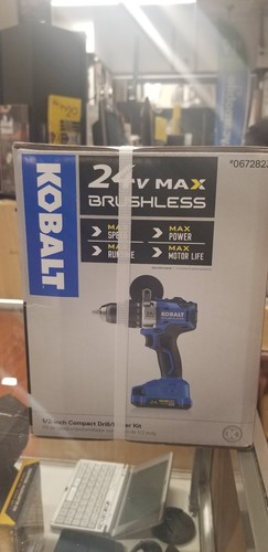 Kobalt Drill / Driver 24-volt Max Lithium Ion Cordless Combo Kit, Brand new