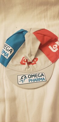Classic LOTTO Omega Pharma Racing Team Cycling Cap Ridley Unisex Red NEW NWT