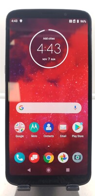 Motorola Moto Z3 64GB Black XT1929-17 (Verizon Unlocked) Fully Functional DV9280