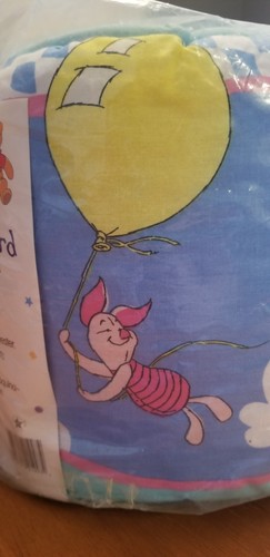 Vintage WINNIE THE POOH Disney Bumper Guard for crib Classic Pooh Balloon Ride