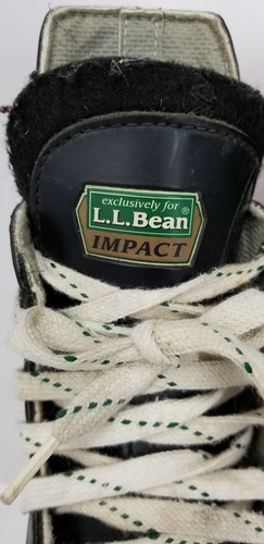 Bauer Impact Ice Hockey Skates LL Bean Big Kids US 5 Black Thinsulate