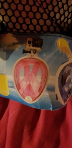 Full Face Snorkel Mask, 180°  View and Free Breath with Anti-fog and Anti-leak