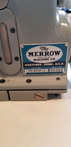 Modified Merrow Industrial narrow edge patch emblem sewing machine