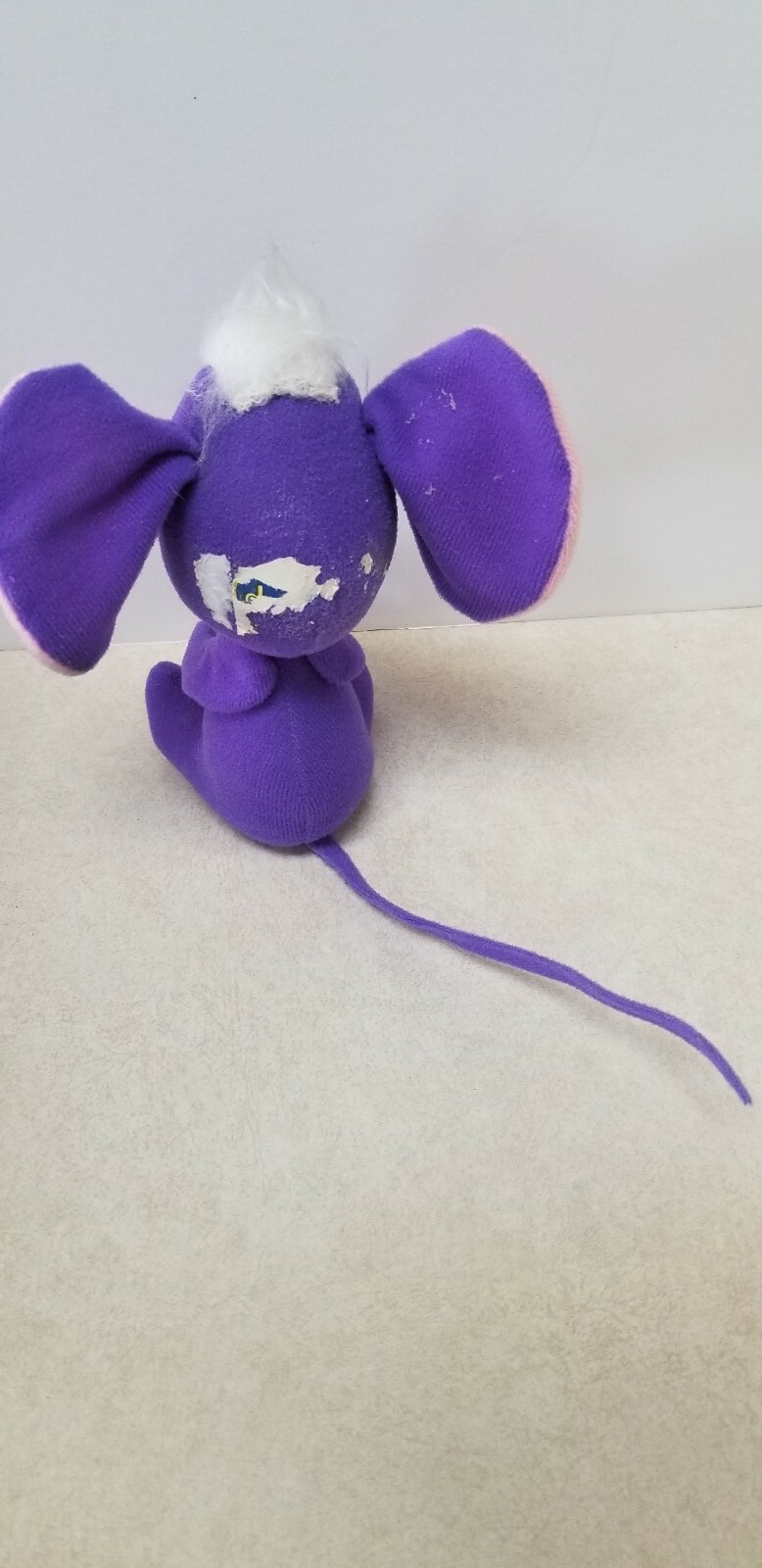 DREAM PETS Purple Mouse 1960s 1970s Vintage Retro Stuffed Plush Animal AS IS