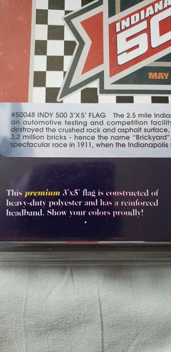 2003 Indianapolis 500 87th Running Event Collector Flag Banner BSI NIP