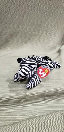 ハレルヤベイビー Ty Beanie Baby Ziggy the Zebra w/Errors 1995 PVC Style #4063