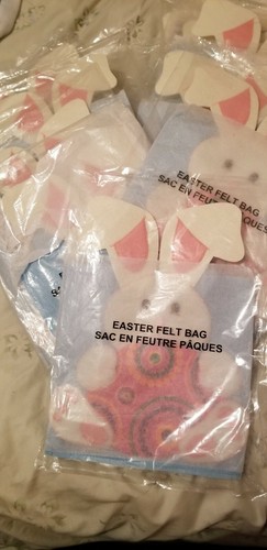 11- Avon Easter Felt Bags -Gift Bags  - New In Plastic