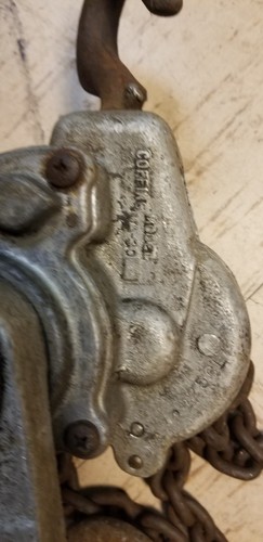 Coffing MA-30  1-1/2 Ton 5' NO SAFTY LATCH Lever Hoist, Come Along, Aluminum