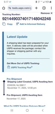 Item photo(s) from verified buyer