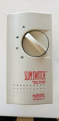 Slimswitch Belkin F1B028-V 4 Way Serial Female 25 Pin Port ABCD 