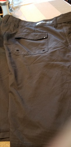 Harley size 36 Phantom board shorts zipper button fly Black and gray