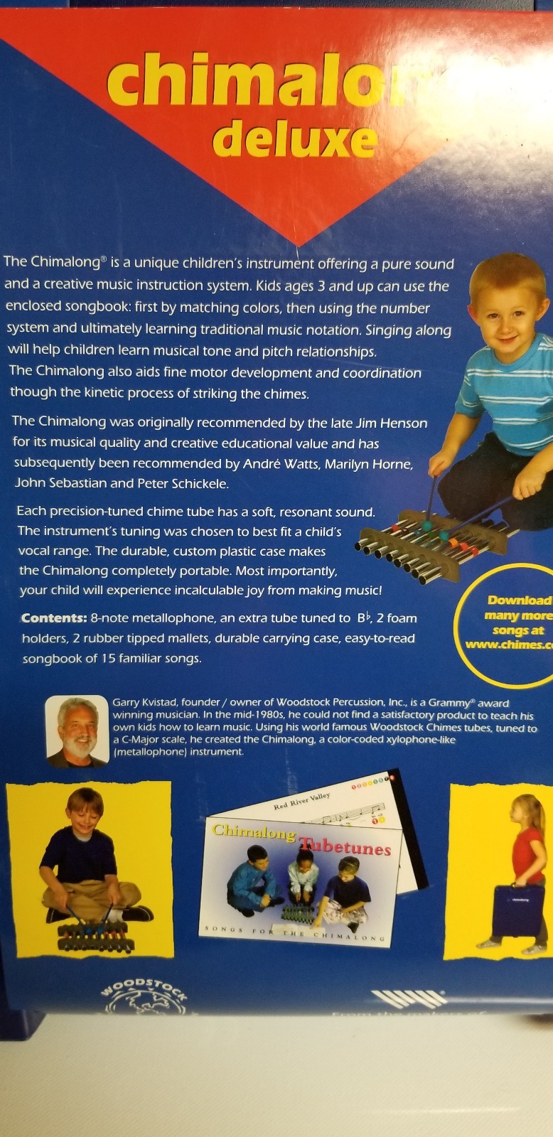 NEW Woodstock Percussion Chimalong Deluxe with Carrying Case BRAND NEW IN BOX