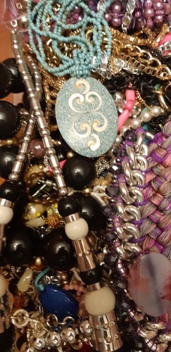 Huge Lot Of Vintage Old Jewelry Necklaces And Some Have Matching Earrings