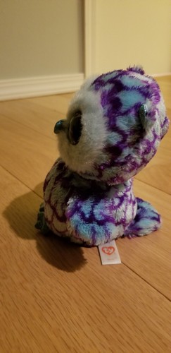 TY Beanie Boos Oscar Owl Glitter Eyes 6