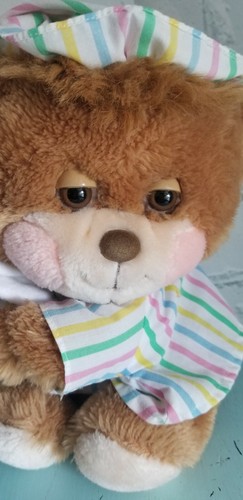 Vtg 1980's Fisher Price Plush Sleepy Teddy Bear Beddy Bear