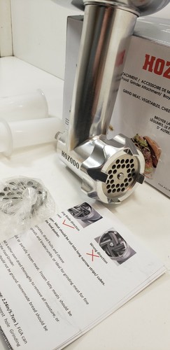 HOZODO Metal Food Meat Grinder Attachment Compatible with Kitchen Aid Stand as