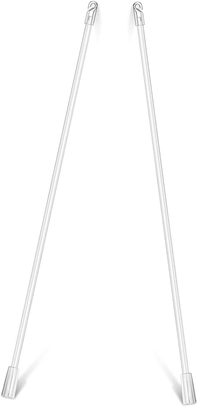 2 Pack Blind Wand Vertical Blinds Replacement Parts Blind Stick with Hook and Grip,Blindwand for Window Blinds,12 Inches Length Drapery Wand Curtain Pull Rod for Blindsopener Accessory