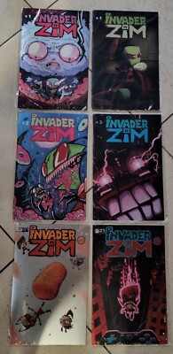 Invader Zim Foil Covers & SDCC Exclusive Mexico Variants Comic Lot of 7 NM+