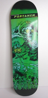 Creature skateboard deck Al Partanen  skull design 8.27in unused import from JP