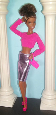 Barbie UPTOWN GIRL BeAuTiFuL AA MODEL MUSE VTG CHRISTIE SCULPT ANKLE BRACELET!