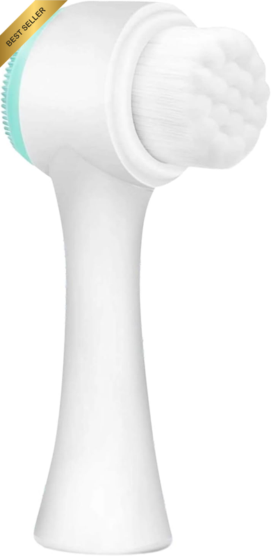2-In-1 Skin Care Face Brush, Manual Facial Cleansing Brush, Exfoliating & Massag