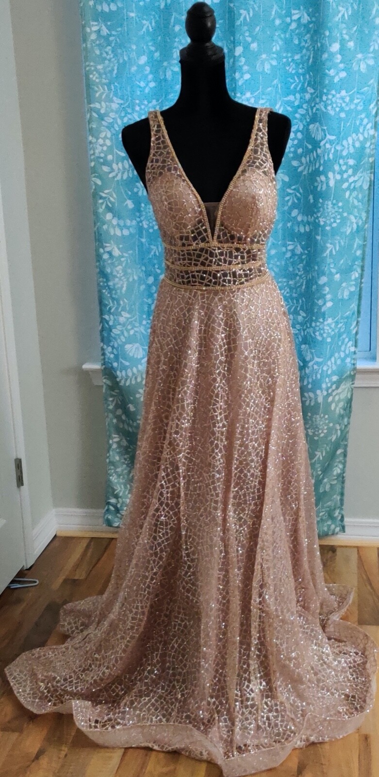 Cinderella Rose Gold Formal Dress | eBay