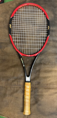 Wilson Pro Staff 97S Spin Effect 18x17 10.9oz Tennis Racket Leather Grip 4 1/2