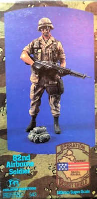 120MM 1/16 RESIN FIGURE VERLINDEN 543 US 82ND AIRBORNE SOLDIER. NEW.