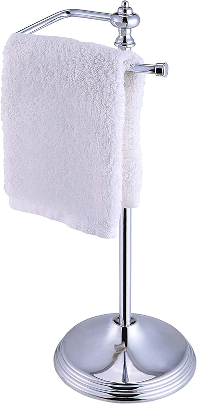 Heavy Weight Classic Decorative Metal Fingertip Towel Holder Stand for Bathroom,