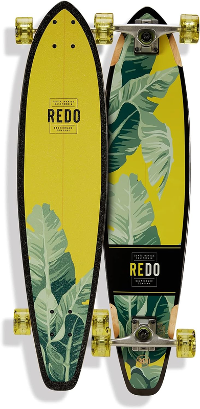 Redo Skateboard Kids 8" San Diego Palms Cruiser Complete Skateboard, Multicolor